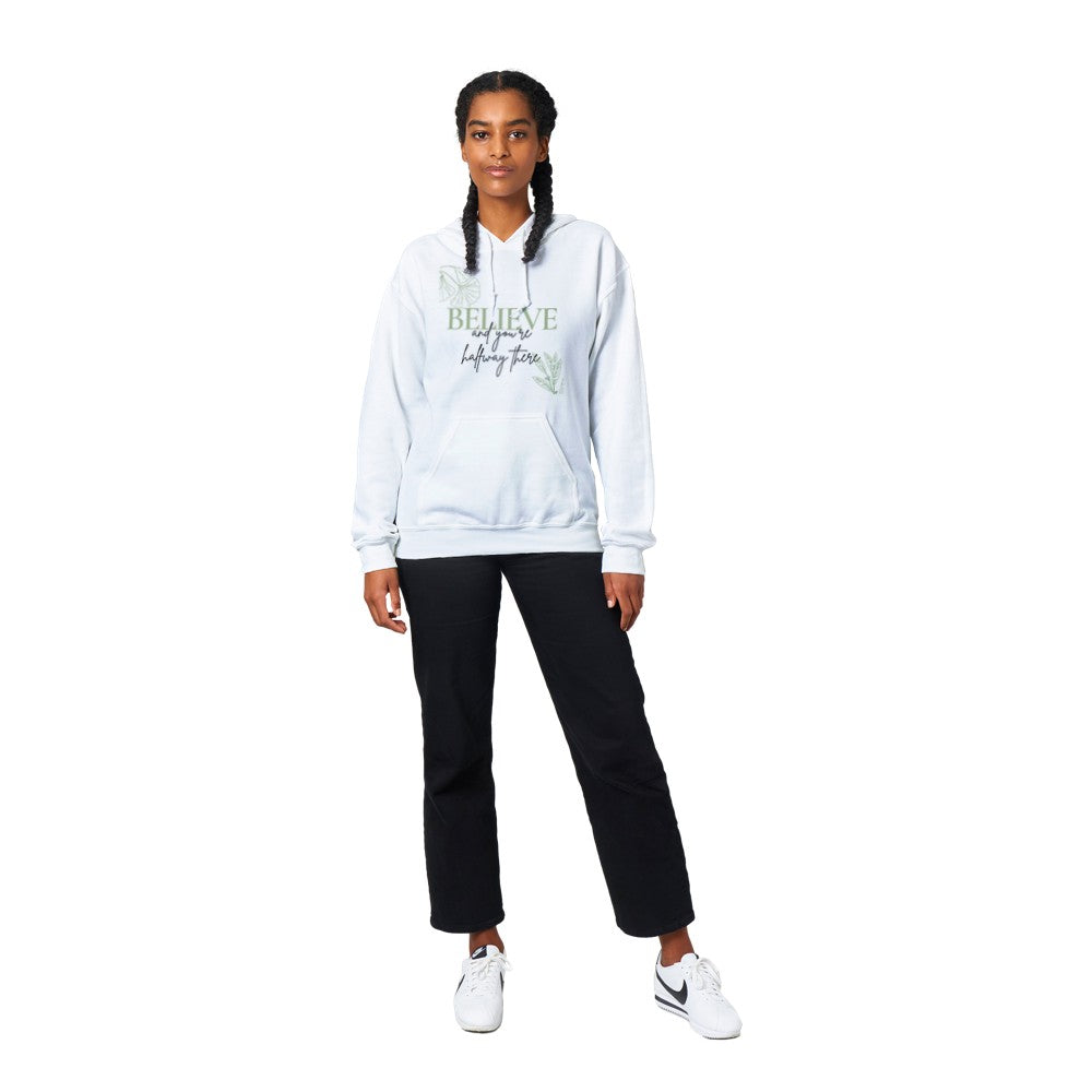 Believe W/ Black Lettering Classic Unisex Pullover Hoodie