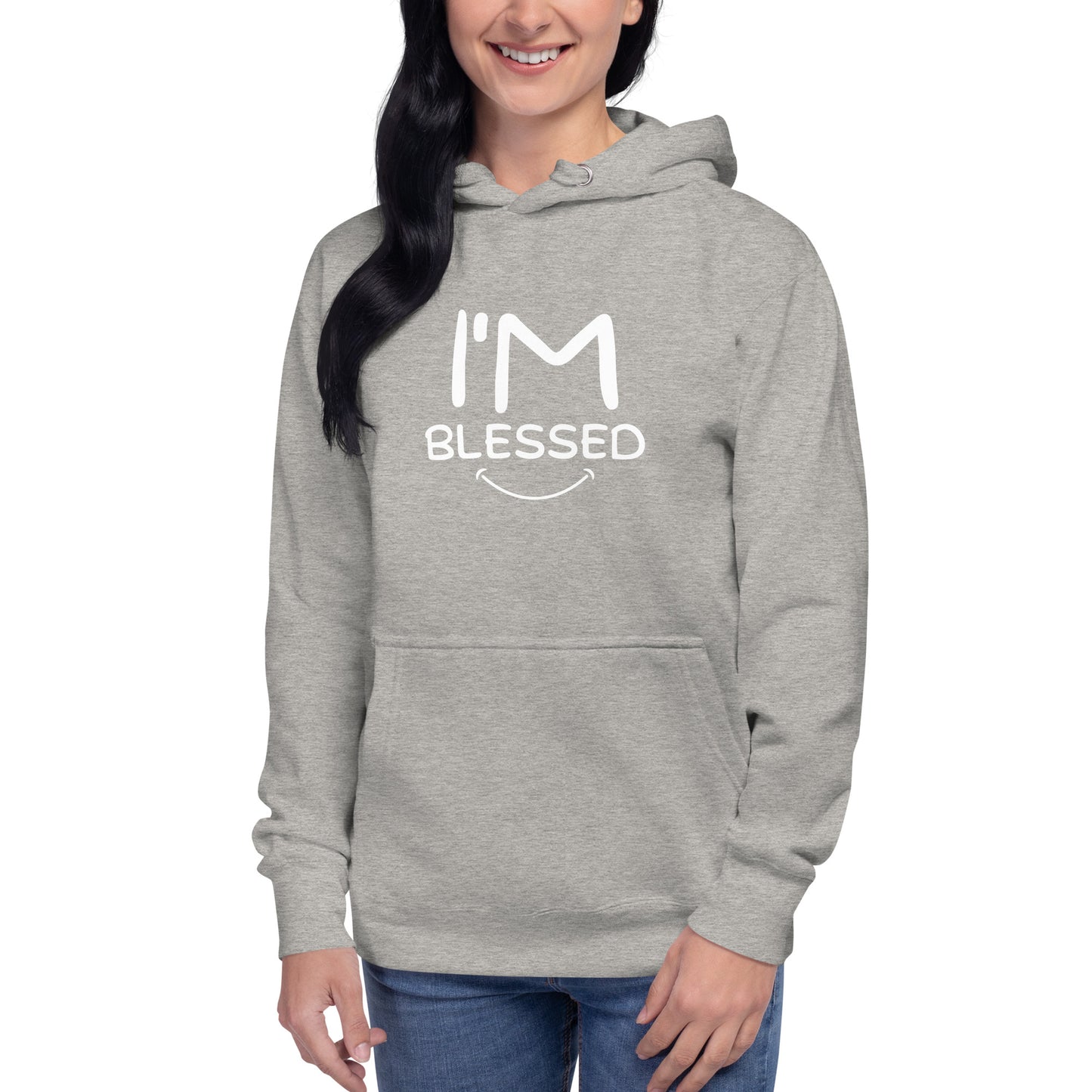 I’m Blessed White Font Unisex Hoodie