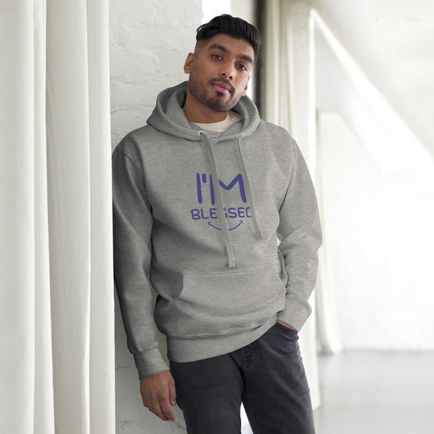 I'm Blessed Purple Font Unisex Hoodie