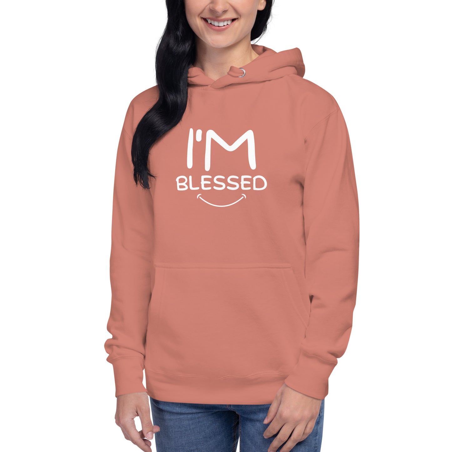 I’m Blessed White Font Unisex Hoodie