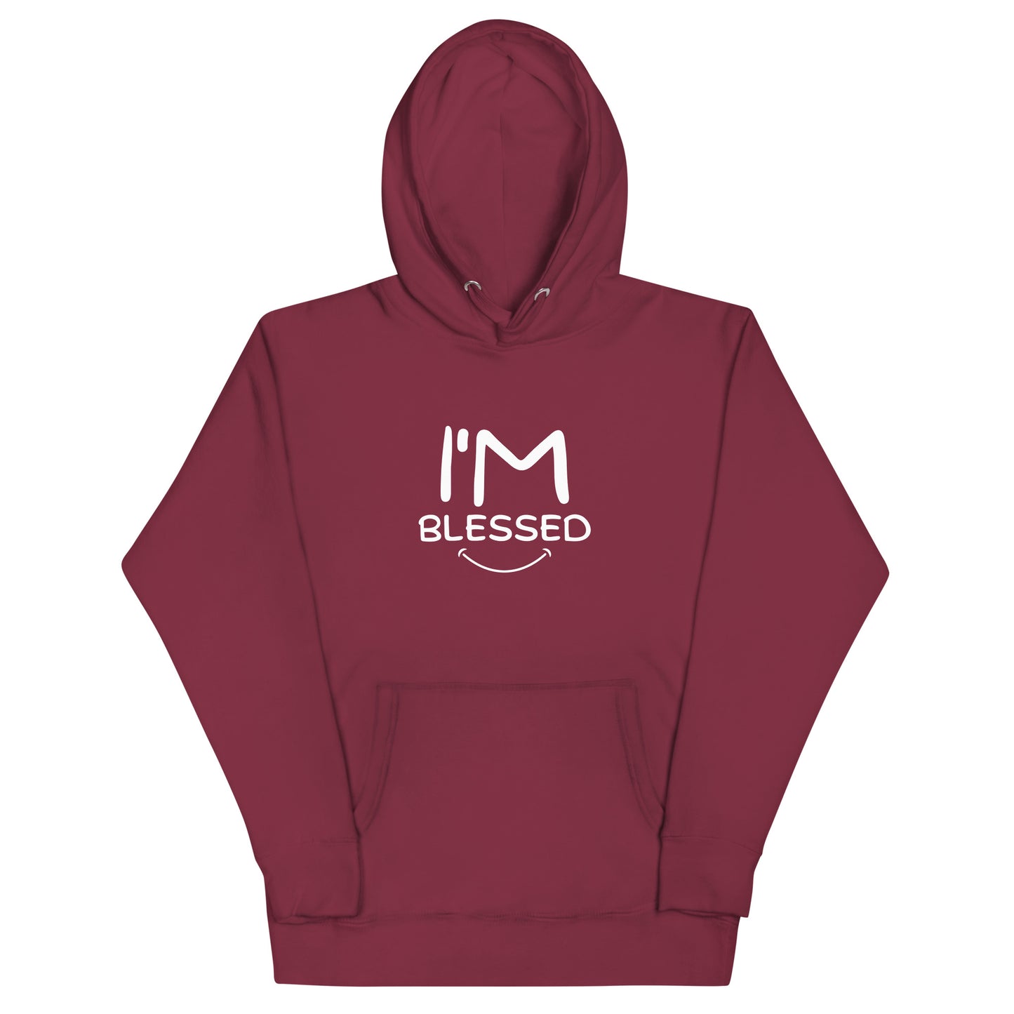 I'm Blessed White Font Unisex Hoodie