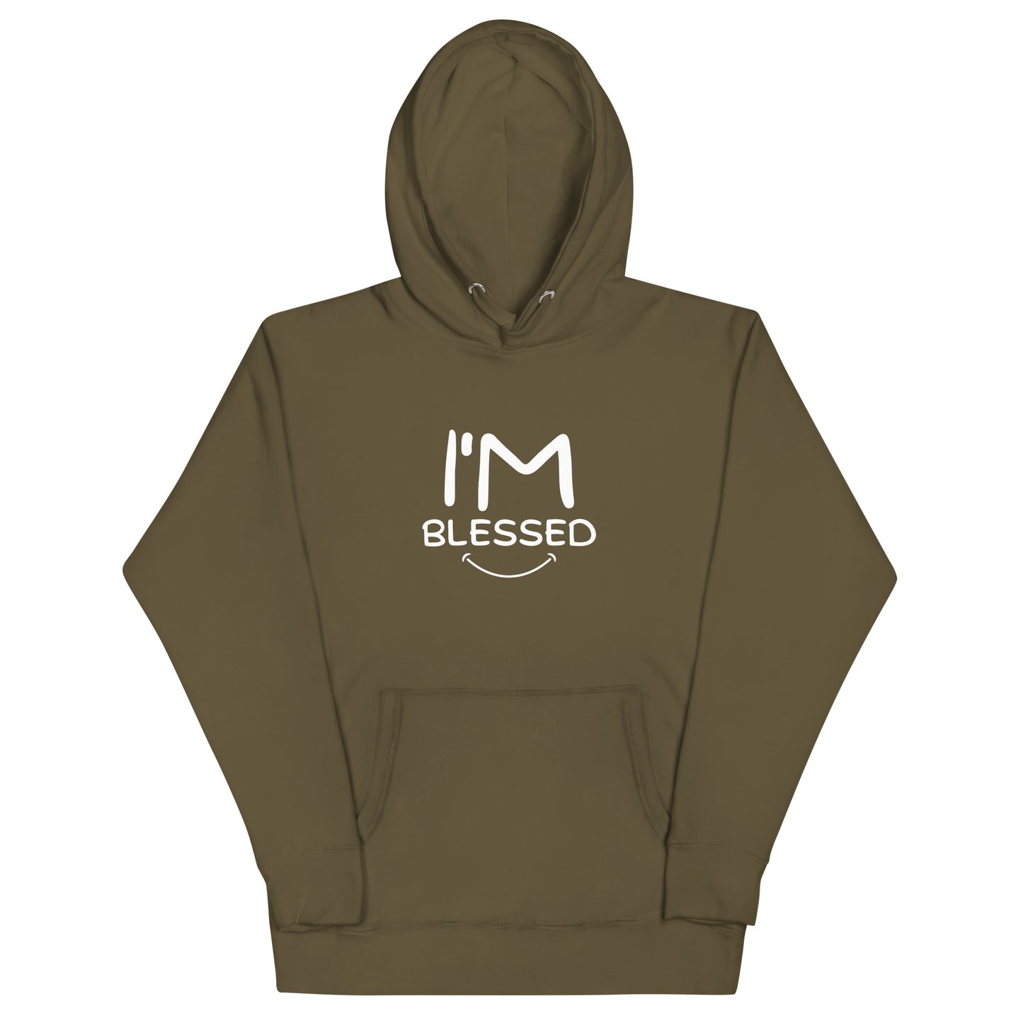 I'm Blessed White Font Unisex Hoodie