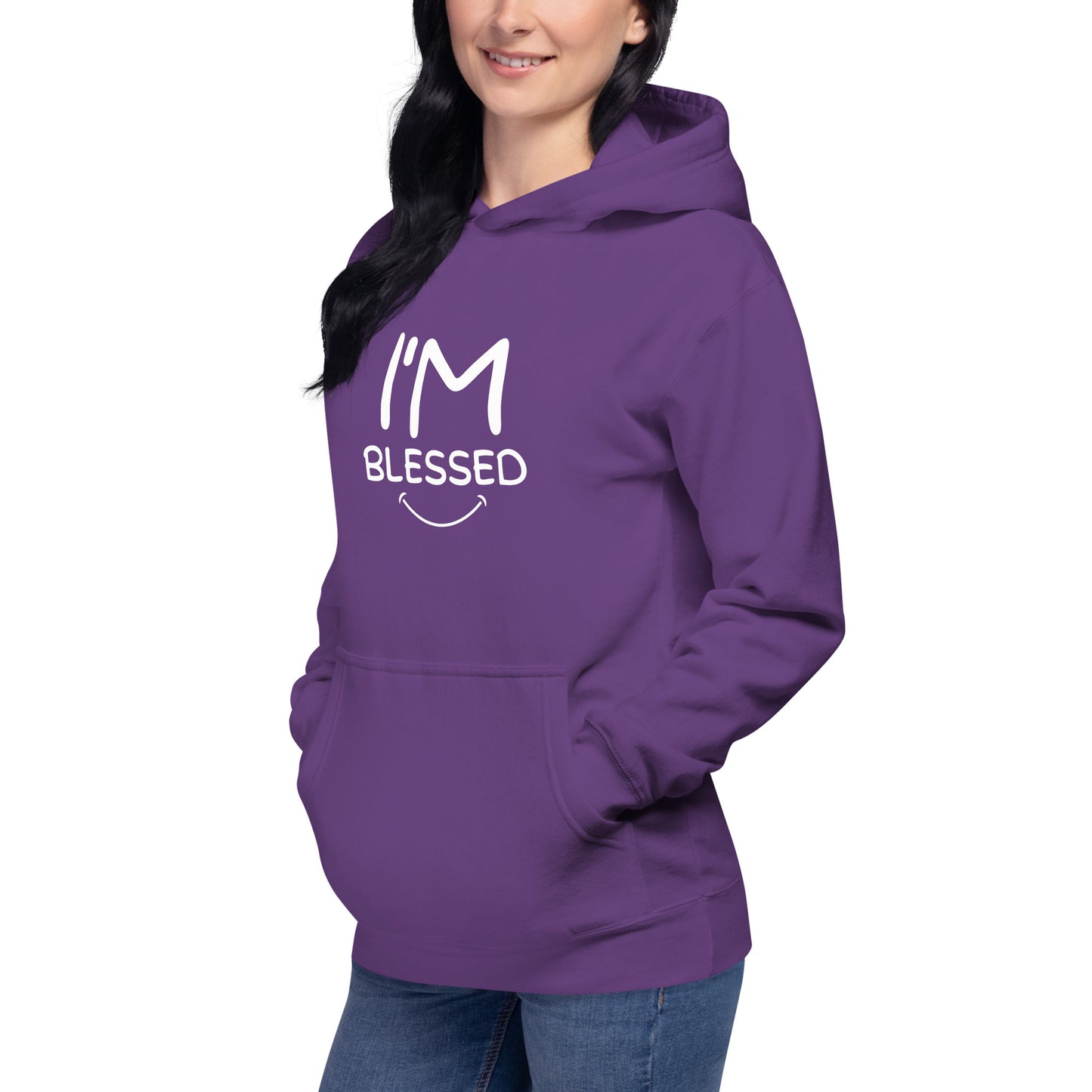 I’m Blessed White Font Unisex Hoodie