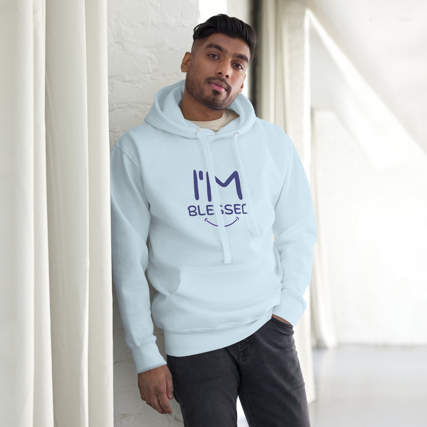 I'm Blessed Purple Font Unisex Hoodie