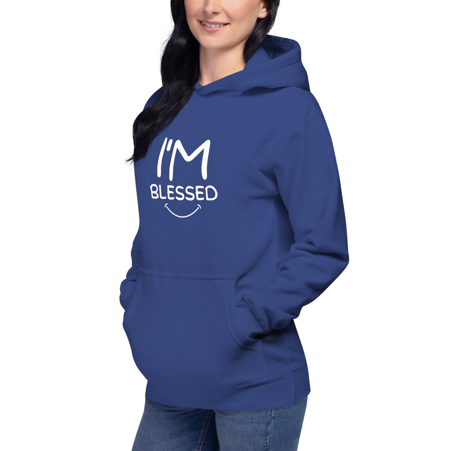 I’m Blessed White Font Unisex Hoodie