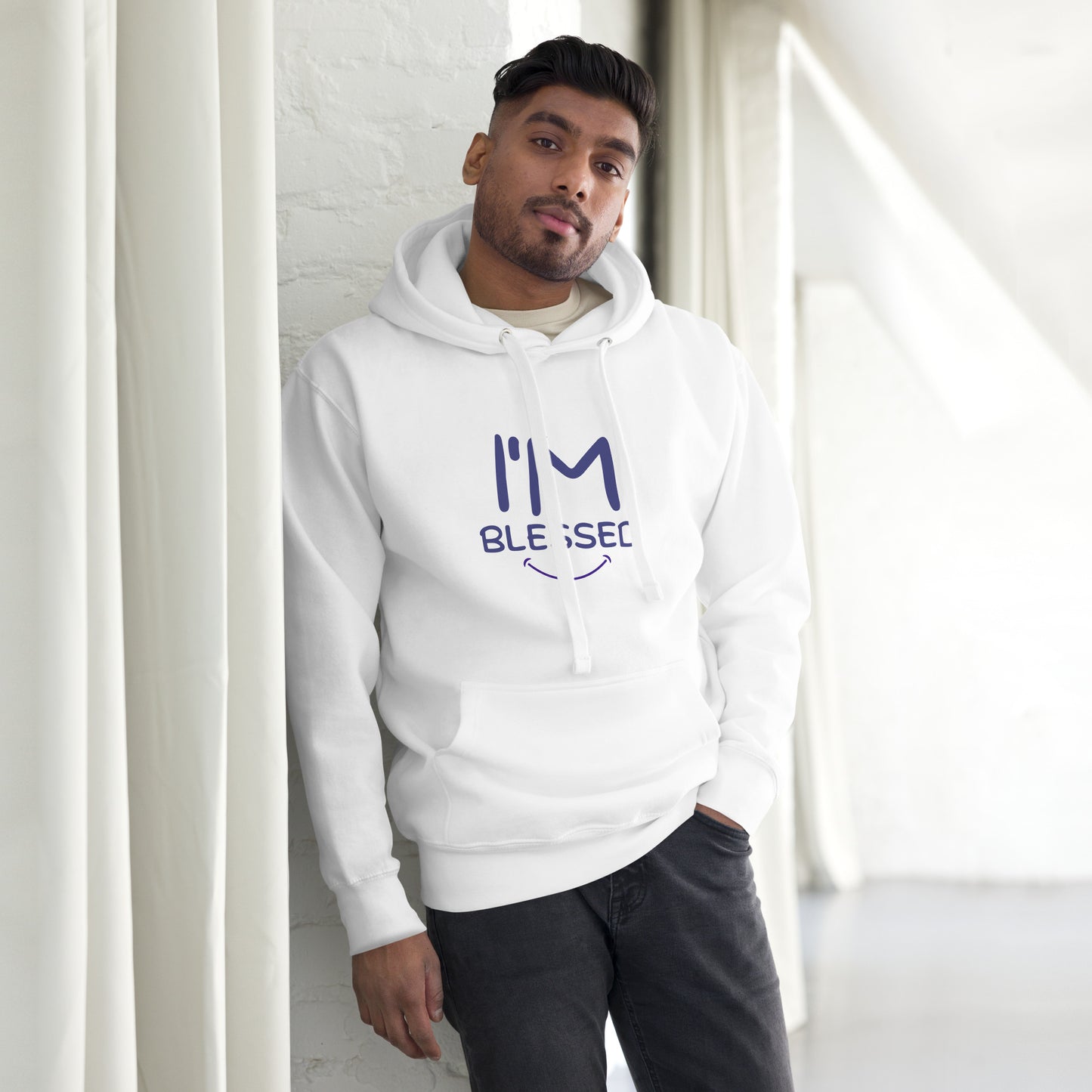 I'm Blessed Purple Font Unisex Hoodie