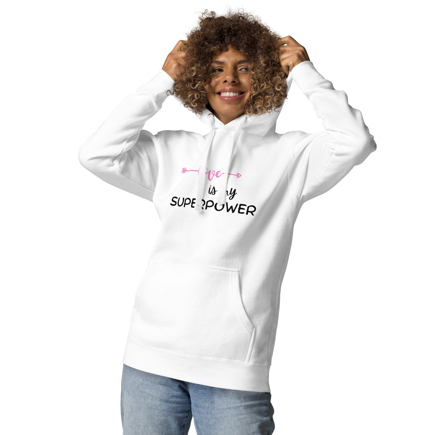 Love is My Superpower - Pink Unisex Hoodie