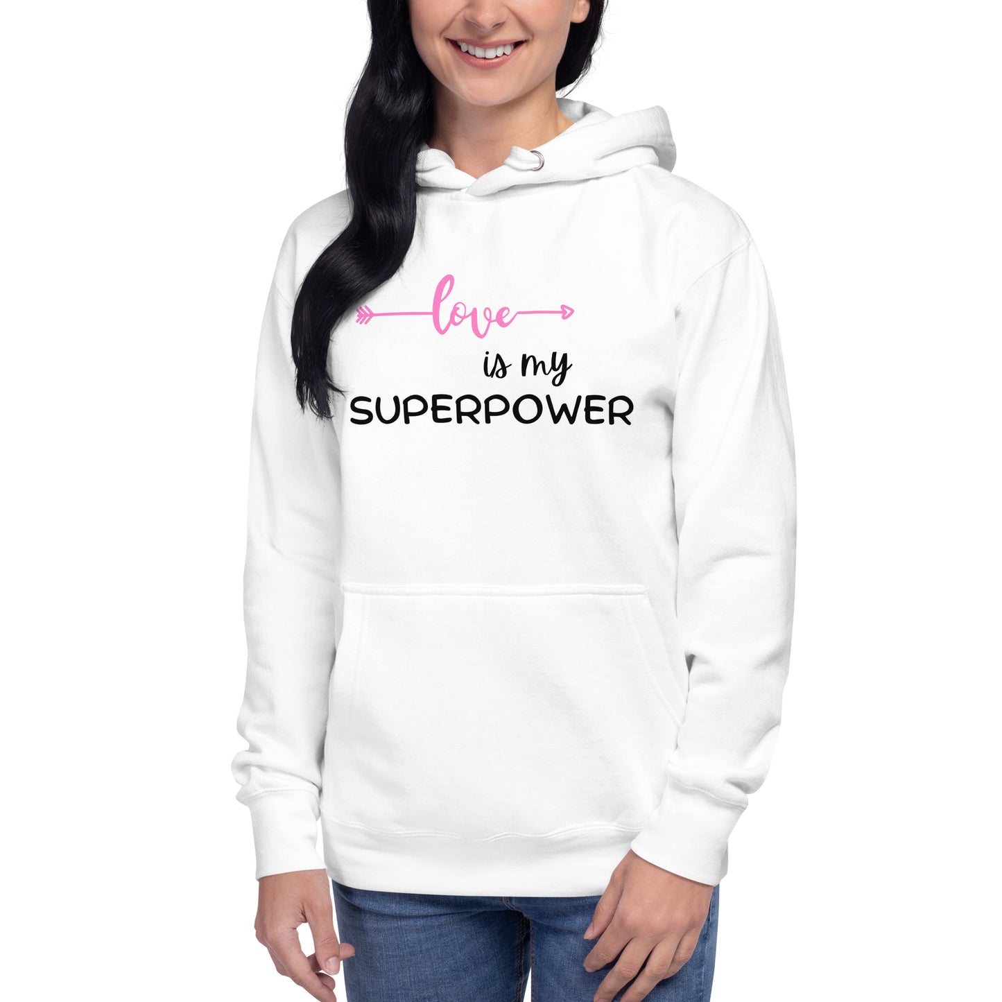 Love is My Superpower - Pink Unisex Hoodie