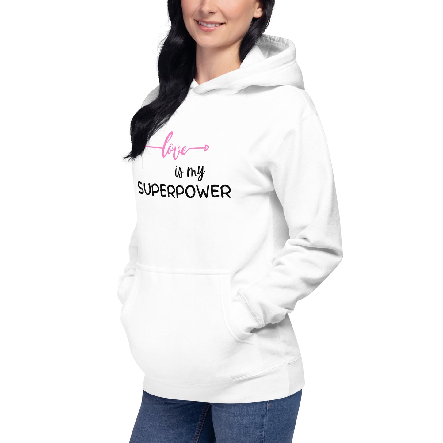 Love is My Superpower - Pink Unisex Hoodie