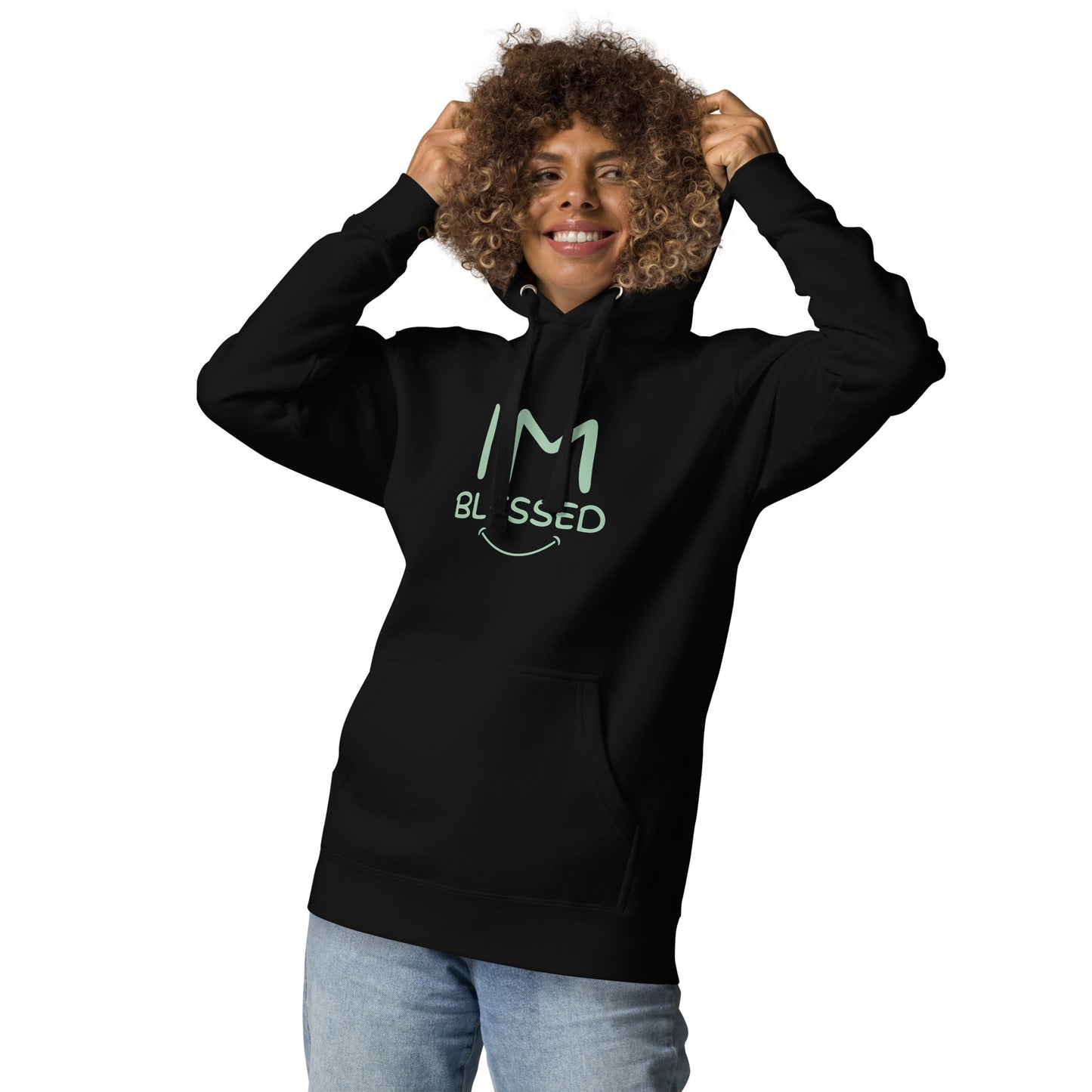 I'm Blessed Mint Font Unisex Hoodie