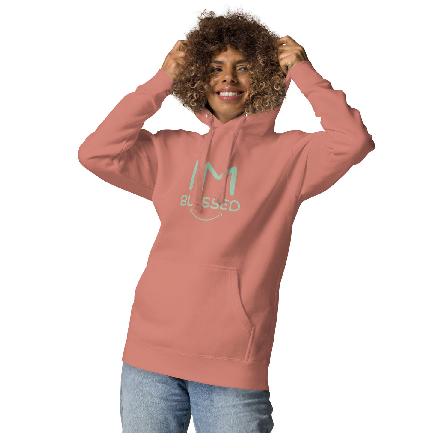 I'm Blessed Mint Font Unisex Hoodie