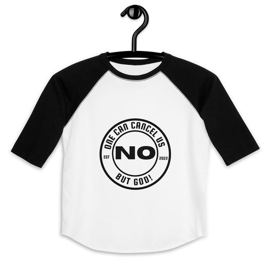 No One Black Font Youth baseball shirt